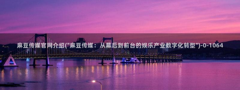 麻豆经济传媒官网：麻豆传媒官网介绍(\
