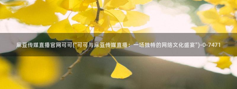麻豆自制传媒官网黄